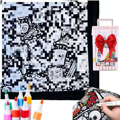 DIY Coloring Blanket
